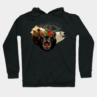 Awesome bear with flowers Hoodie